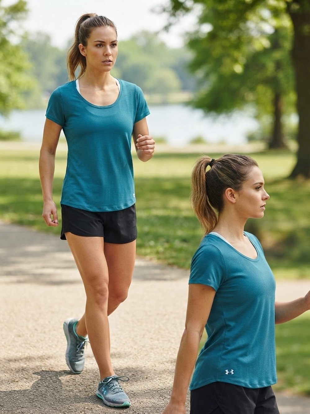 LG Teal Short Sleeve Women's Active Tee
